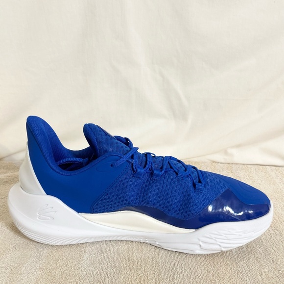 Under Armour Curry Flow 11 Blue/White size 13 MEN’S BASKETBALL SHOES - Picture 5 of 9